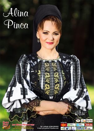 Portret Alina Pinca — interpret de muzică populară la Ijac Music Production
